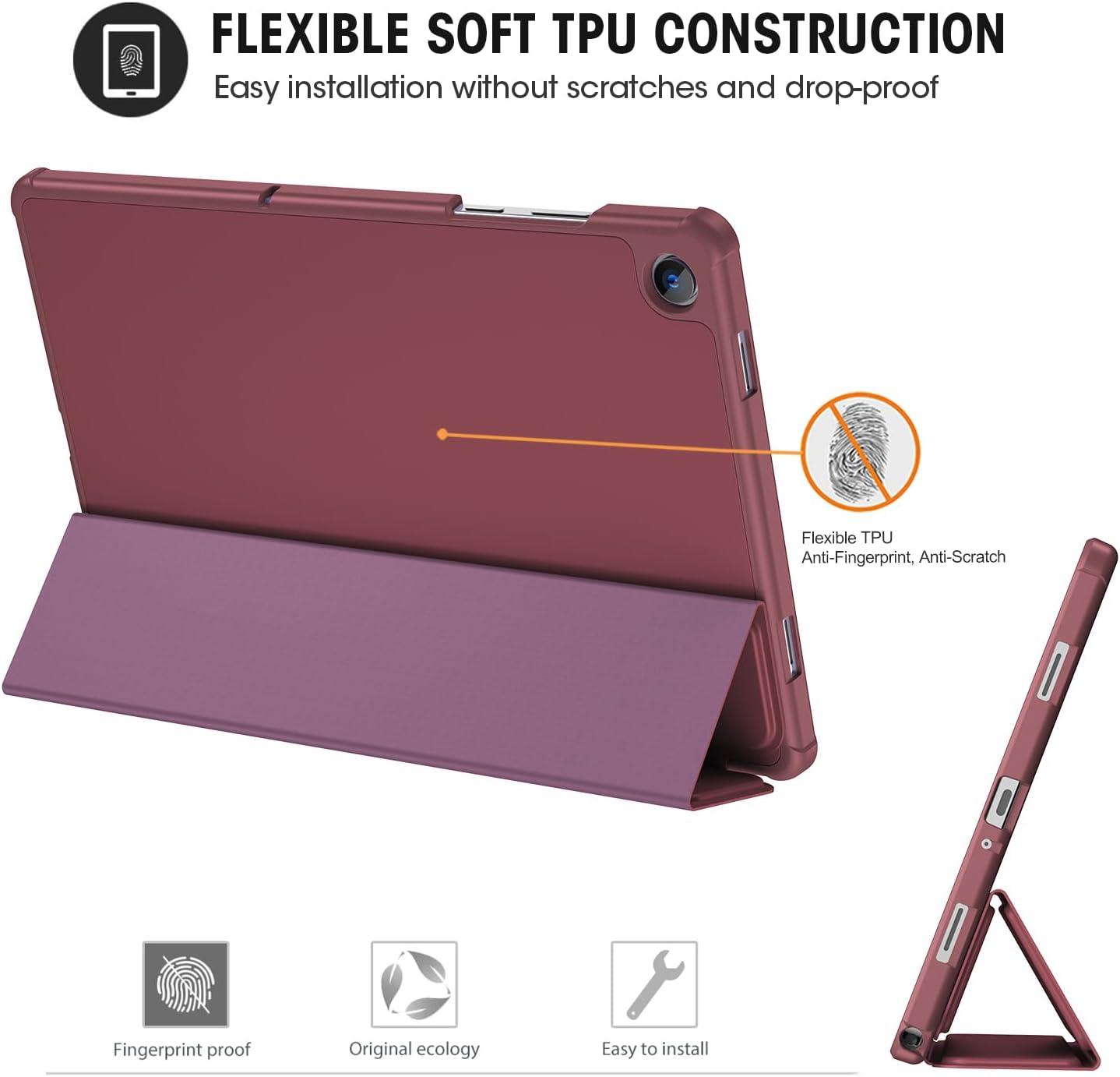 image:imageProCase Smart Case for Galaxy Tab A11 PlusA9 Plus 11 Inch with Soft TPU Back Trifold Stand Slim Folio Cover for 11 Galaxy Tab A11 Plus 2025A9 Plus 2023 NavyWine