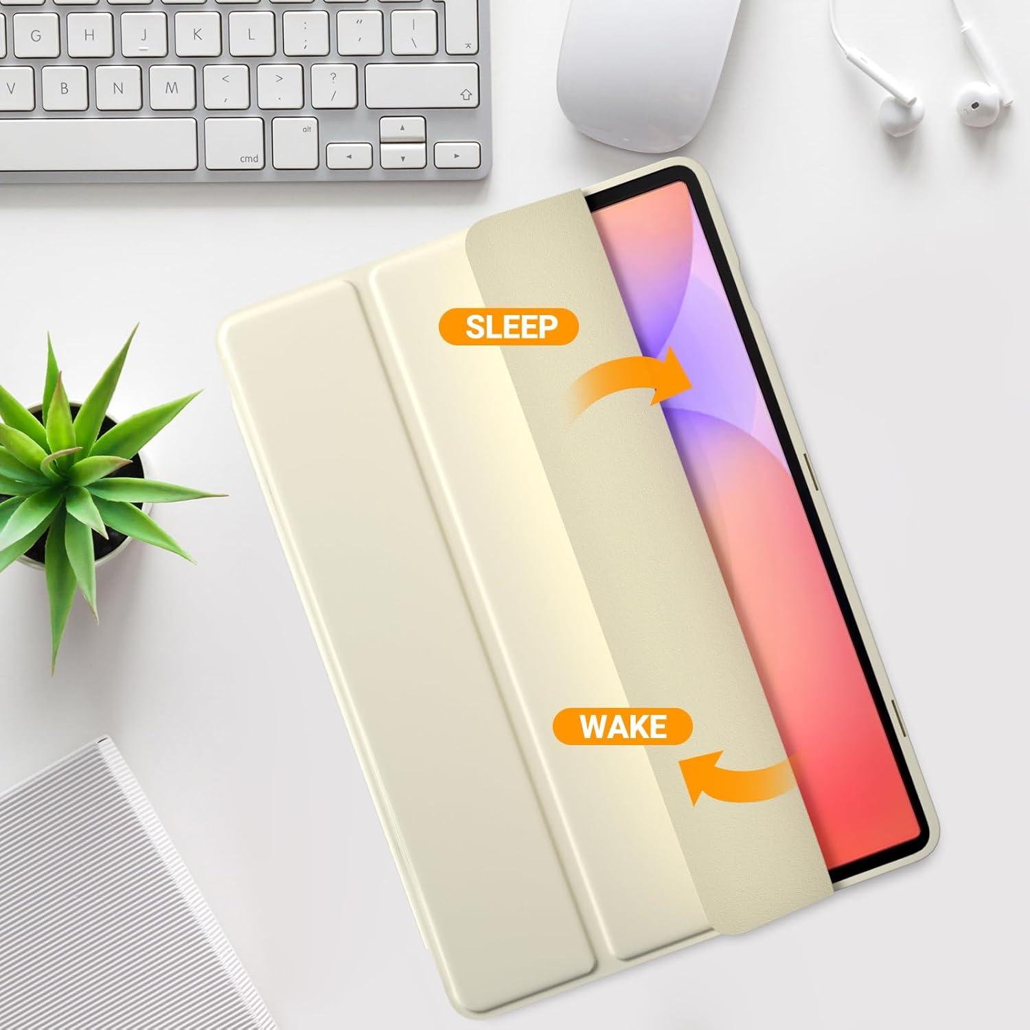image:imageProCase Smart Case for Galaxy Tab S10 LiteS10 FES9 FE 109Inch with S Pen Holder Trifold Stand Folio Cover with Soft TPU Back for 109 Galaxy Tab S10 LiteS10 FES9 FE MatchagreenStarlight