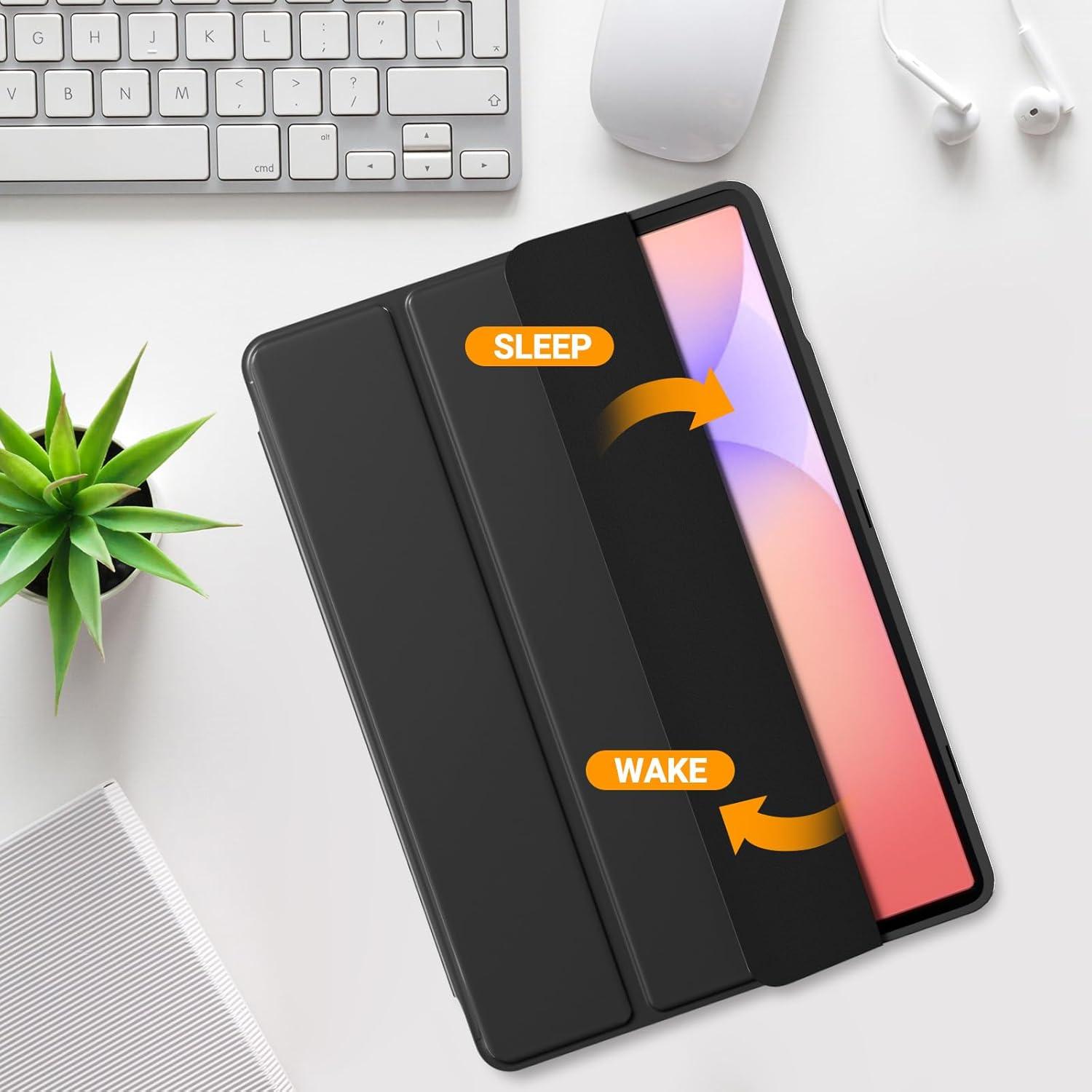 image:imageProCase Smart Case for Galaxy Tab S10 LiteS10 FES9 FE 109Inch with S Pen Holder Trifold Stand Folio Cover with Soft TPU Back for 109 Galaxy Tab S10 LiteS10 FES9 FE MatchagreenBlack