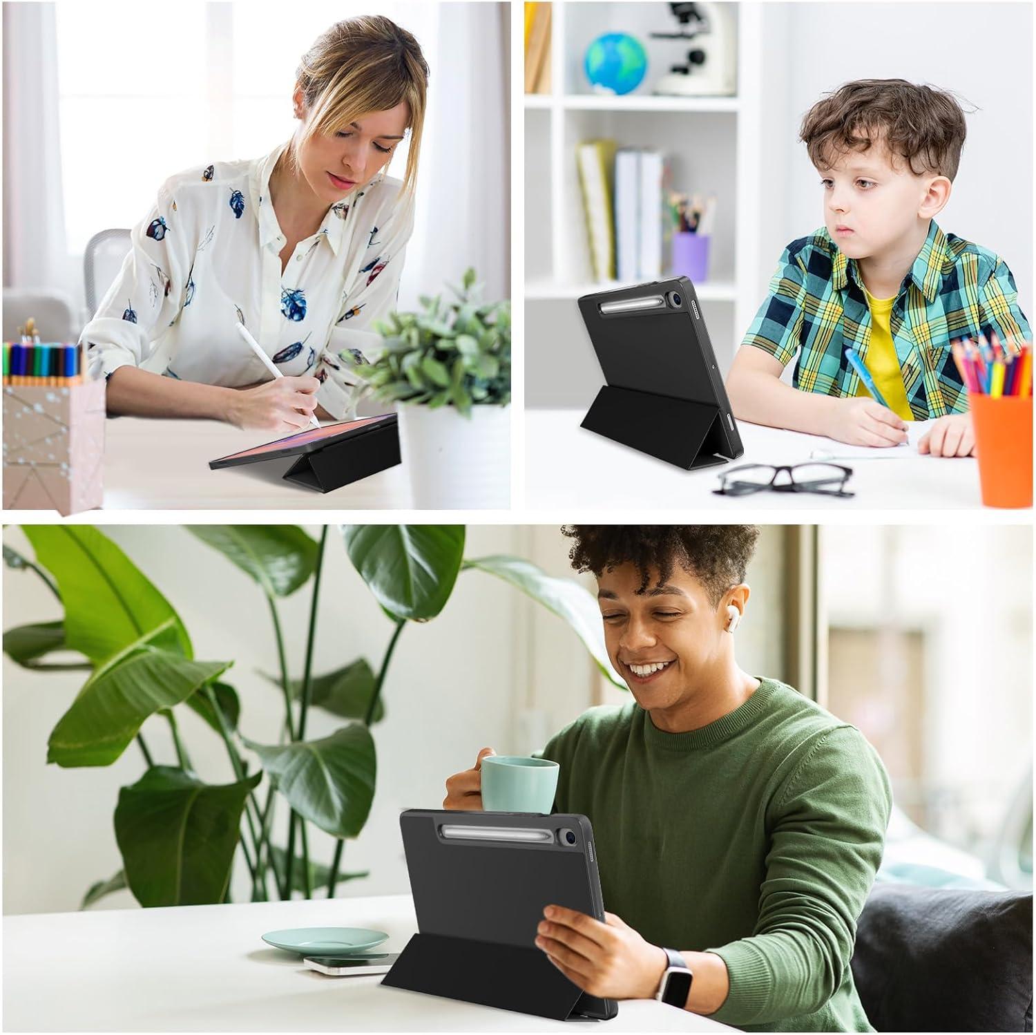 image:imageProCase Smart Case for Galaxy Tab S10 LiteS10 FES9 FE 109Inch with S Pen Holder Trifold Stand Folio Cover with Soft TPU Back for 109 Galaxy Tab S10 LiteS10 FES9 FE MatchagreenBlack