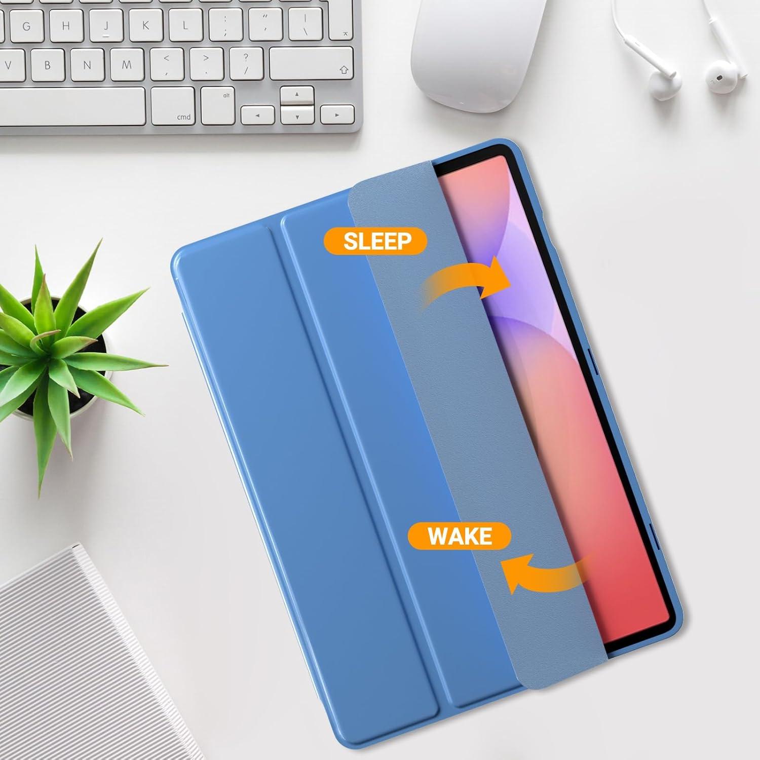 image:imageProCase Smart Case for Galaxy Tab S10 LiteS10 FES9 FE 109Inch with S Pen Holder Trifold Stand Folio Cover with Soft TPU Back for 109 Galaxy Tab S10 LiteS10 FES9 FE MatchagreenBlue