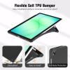 ProCase Smart Case for Galaxy Tab A11+ Plus/A9+ Plus 11 Inch with Soft TPU Back, Trifold Stand Slim Folio Cover for 11″ Galaxy Tab A11+ Plus 2025/A9+ Plus 2023 -Navy(Black)