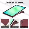 ProCase Smart Case for Galaxy Tab A11+ Plus/A9+ Plus 11 Inch with Soft TPU Back, Trifold Stand Slim Folio Cover for 11″ Galaxy Tab A11+ Plus 2025/A9+ Plus 2023 -Navy(Wine)