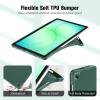 ProCase Smart Case for Galaxy Tab A11+ Plus/A9+ Plus 11 Inch with Soft TPU Back, Trifold Stand Slim Folio Cover for 11″ Galaxy Tab A11+ Plus 2025/A9+ Plus 2023 -Navy(Mgreen)