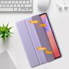 ProCase Smart Case for Galaxy Tab S10 Lite/S10 FE/S9 FE 10.9-Inch with S Pen Holder, Trifold Stand Folio Cover with Soft TPU Back for 10.9″ Galaxy Tab S10 Lite/S10 FE/S9 FE -Matchagreen(Lightpurple)