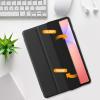 ProCase Smart Case for Galaxy Tab S10 Lite/S10 FE/S9 FE 10.9-Inch with S Pen Holder, Trifold Stand Folio Cover with Soft TPU Back for 10.9″ Galaxy Tab S10 Lite/S10 FE/S9 FE -Matchagreen(Black)