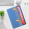 ProCase Smart Case for Galaxy Tab S10 Lite/S10 FE/S9 FE 10.9-Inch with S Pen Holder, Trifold Stand Folio Cover with Soft TPU Back for 10.9″ Galaxy Tab S10 Lite/S10 FE/S9 FE -Matchagreen(Blue)