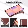 ProCase Smart Case for Galaxy Tab S10 Lite/S10 FE/S9 FE 10.9-Inch with S Pen Holder, Trifold Stand Folio Cover with Soft TPU Back for 10.9″ Galaxy Tab S10 Lite/S10 FE/S9 FE -Matchagreen(Wine)