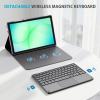ProCase Touchpad Keyboard Case for 2025 11″ Galaxy Tab A11+ / 2023 Tab A9+ (5G/Wi-Fi); Detachable Wireless Type-C Charging Keyboard Folio Cover for Galaxy Tab A11 Plus / A9 Plus 11-Inch-MidnightGreen(A. Black)