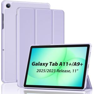 ProCase Smart Case for Galaxy Tab A11+ Plus/A9+ Plus 11 Inch with Soft TPU Back, Trifold Stand Slim Folio Cover for 11″ Galaxy Tab A11+ Plus 2025/A9+ Plus 2023 -Navy(Purple)
