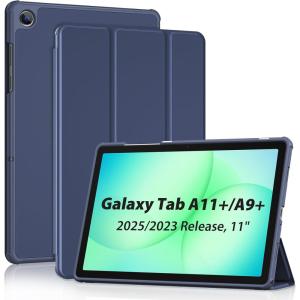ProCase Smart Case for Galaxy Tab A11+ Plus/A9+ Plus 11 Inch with Soft TPU Back, Trifold Stand Slim Folio Cover for 11″ Galaxy Tab A11+ Plus 2025/A9+ Plus 2023 -Navy(Navy)