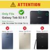 ProCase Galaxy Tab S2 9.7 Case – Leather Stand Folio Case Cover for Galaxy Tab S2 Tablet (9.7 Inch, SM-T810 T815 T813) – Navy(Black)