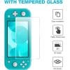 ProCase Carrying Case for Switch Lite with Screen Protector, Portable Travel Carry Case Hard Shell 2 in 1 Accessories Kit for Switch Lite 2019 with 10 Game Cartridges -Black