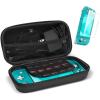 ProCase Carrying Case for Switch Lite with Screen Protector, Portable Travel Carry Case Hard Shell 2 in 1 Accessories Kit for Switch Lite 2019 with 10 Game Cartridges -Black