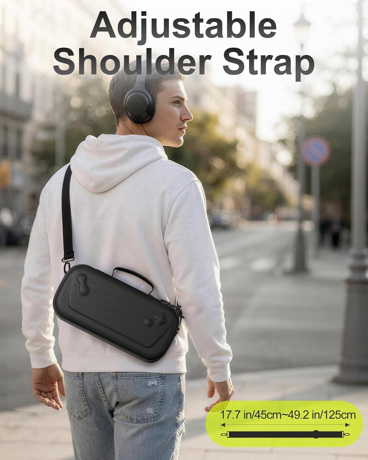 image:imageProCase Large Carrying Case for Rog Xbox Ally Rog Xbox Ally X 2025 Dual Layer Protective Hard EVA Travel Box Fits Console Adapter Cable Earbuds and Accessories Black