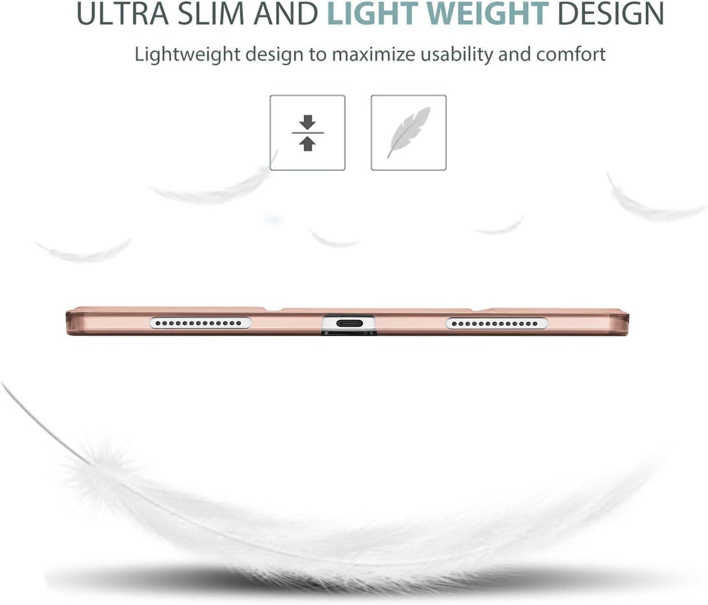 image:imageProCase Smart Case for iPad Air 11inch M4 2026 8th Gen M3 2025 M2 2024 amp 109 Inch iPad Air 5th 2022 amp 4th 2020 Protective Hard Back Cover with Pencil Holder NavyRosegold