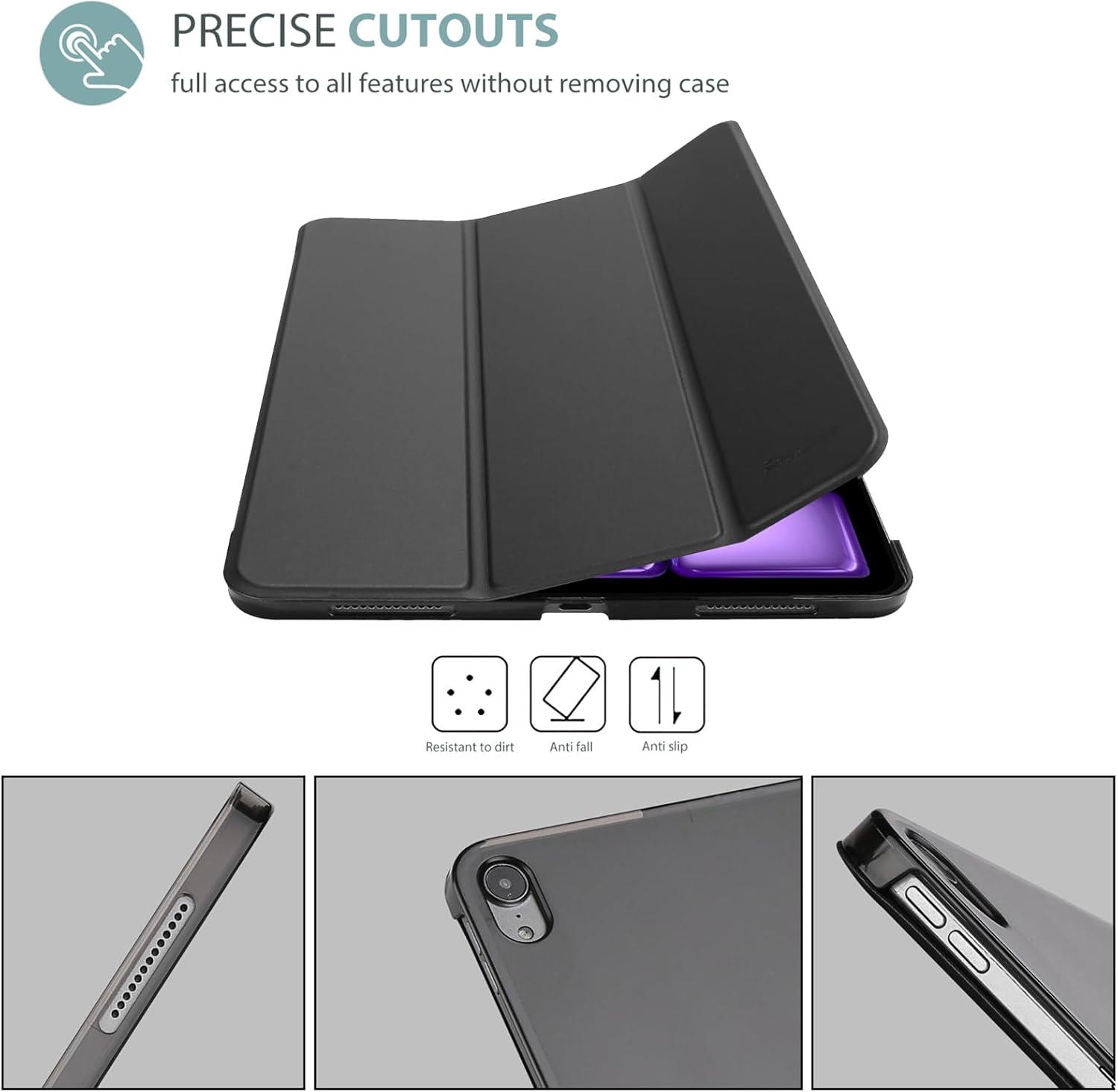image:imageProCase Smart Case for iPad Air 11inch M4 2026 8th Gen M3 2025 M2 2024 amp 109 Inch iPad Air 5th 2022 amp 4th 2020 Protective Hard Back Cover with Pencil Holder NavyBlack