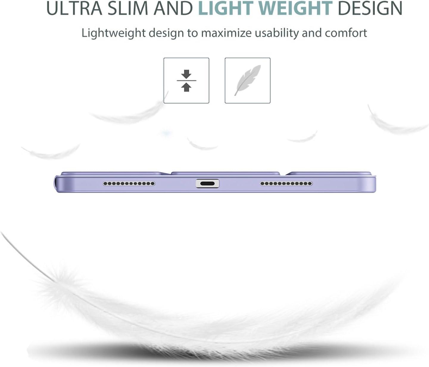image:imageProCase Smart Case for iPad Air 11inch M4 2026 8th Gen M3 2025 M2 2024 amp 109 Inch iPad Air 5th 2022 amp 4th 2020 Protective Hard Back Cover with Pencil Holder NavyLight Purple
