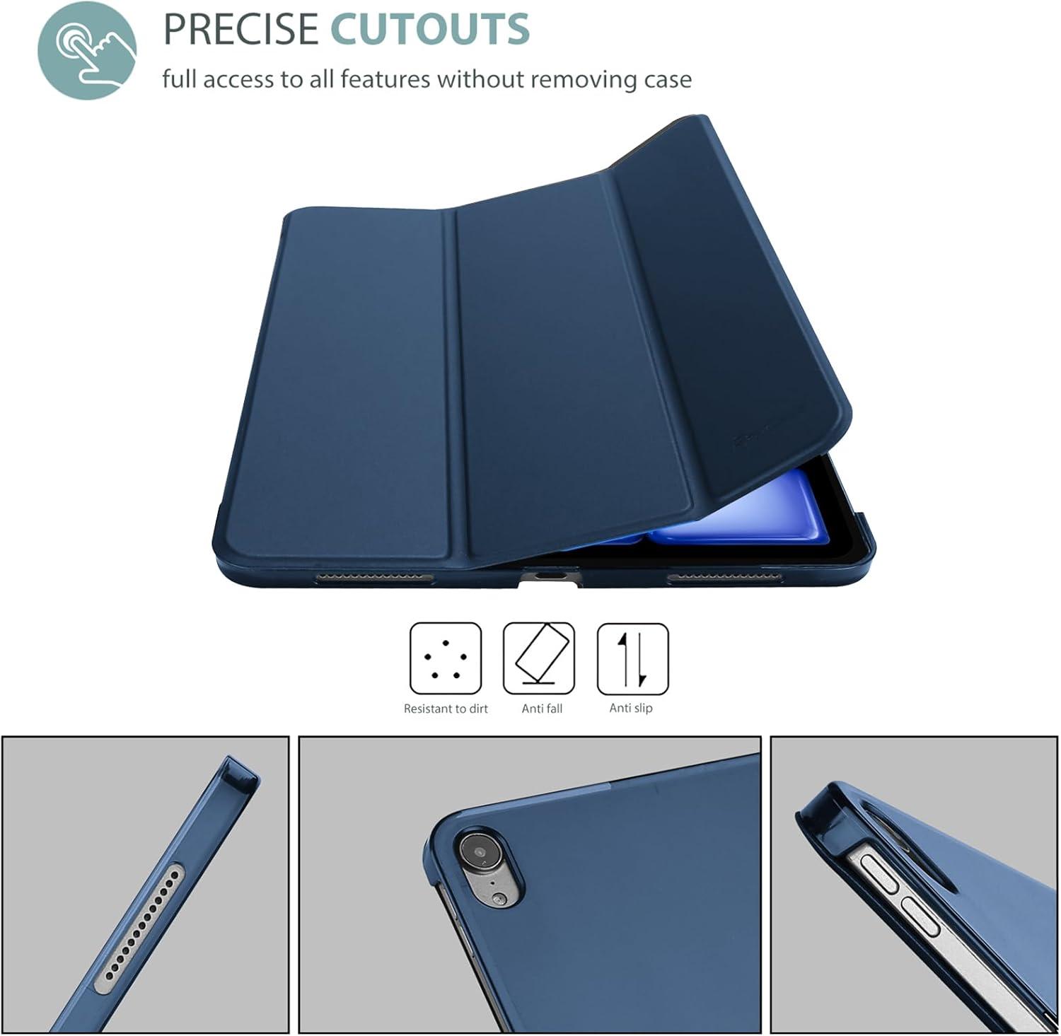 image:imageProCase Smart Case for iPad Air 11inch M4 2026 8th Gen M3 2025 M2 2024 amp 109 Inch iPad Air 5th 2022 amp 4th 2020 Protective Hard Back Cover with Pencil Holder NavyNavy