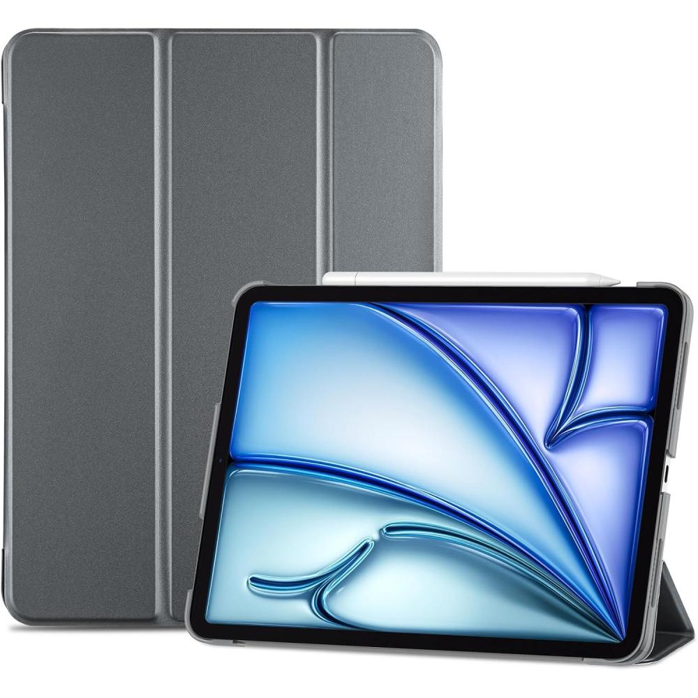 image:imageProCase Smart Case for iPad Air 11inch M4 2026 8th Gen M3 2025 M2 2024 amp 109 Inch iPad Air 5th 2022 amp 4th 2020 Protective Hard Back Cover with Pencil Holder NavyGrey