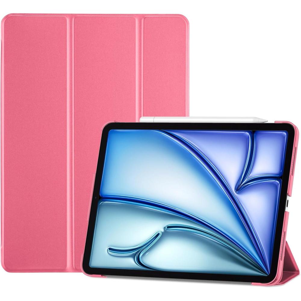 image:imageProCase Smart Case for iPad Air 11inch M4 2026 8th Gen M3 2025 M2 2024 amp 109 Inch iPad Air 5th 2022 amp 4th 2020 Protective Hard Back Cover with Pencil Holder NavyMelonpink
