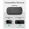 ProCase Large Carrying Case for Rog Xbox Ally / Rog Xbox Ally X 2025, Dual Layer Protective Hard EVA Travel Box Fits Console, Adapter, Cable, Earbuds and Accessories -Black