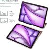 ProCase Smart Case for iPad Air 11-inch M4 (2026, 8th Gen) / M3 (2025) / M2 (2024) & 10.9 Inch iPad Air 5th (2022) & 4th (2020) – Protective Hard Back Cover with Pencil Holder – Navy(Pink)