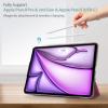 ProCase Smart Case for iPad Air 11-inch M4 (2026, 8th Gen) / M3 (2025) / M2 (2024) & 10.9 Inch iPad Air 5th (2022) & 4th (2020) – Protective Hard Back Cover with Pencil Holder – Navy(Wine)