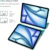 ProCase Smart Case for iPad Air 11-inch M4 (2026, 8th Gen) / M3 (2025) / M2 (2024) & 10.9 Inch iPad Air 5th (2022) & 4th (2020) – Protective Hard Back Cover with Pencil Holder – Navy(Aqua)