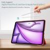 ProCase Smart Case for iPad Air 11-inch M4 (2026, 8th Gen) / M3 (2025) / M2 (2024) & 10.9 Inch iPad Air 5th (2022) & 4th (2020) – Protective Hard Back Cover with Pencil Holder – Navy(Red)