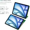 ProCase Smart Case for iPad Air 11-inch M4 (2026, 8th Gen) / M3 (2025) / M2 (2024) & 10.9 Inch iPad Air 5th (2022) & 4th (2020) – Protective Hard Back Cover with Pencil Holder – Navy(Spring Green)