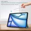 ProCase Smart Case for iPad Air 11-inch M4 (2026, 8th Gen) / M3 (2025) / M2 (2024) & 10.9 Inch iPad Air 5th (2022) & 4th (2020) – Protective Hard Back Cover with Pencil Holder – Navy(Green)
