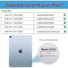 ProCase Smart Case for iPad Air 11-inch M4 (2026, 8th Gen) / M3 (2025) / M2 (2024) & 10.9 Inch iPad Air 5th (2022) & 4th (2020) – Protective Hard Back Cover with Pencil Holder – Navy(Pink)