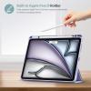 ProCase Smart Case for iPad Air 11-inch M4 (2026, 8th Gen) / M3 (2025) / M2 (2024) & 10.9 Inch iPad Air 5th (2022) & 4th (2020) – Protective Hard Back Cover with Pencil Holder – Navy(Light Purple)