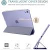 ProCase Smart Case for iPad Air 11-inch M4 (2026, 8th Gen) / M3 (2025) / M2 (2024) & 10.9 Inch iPad Air 5th (2022) & 4th (2020) – Protective Hard Back Cover with Pencil Holder – Navy(Purple)