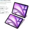 ProCase Smart Case for iPad Air 11-inch M4 (2026, 8th Gen) / M3 (2025) / M2 (2024) & 10.9 Inch iPad Air 5th (2022) & 4th (2020) – Protective Hard Back Cover with Pencil Holder – Navy(Violet)