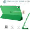 ProCase Smart Case for iPad Air 11-inch M4 (2026, 8th Gen) / M3 (2025) / M2 (2024) & 10.9 Inch iPad Air 5th (2022) & 4th (2020) – Protective Hard Back Cover with Pencil Holder – Navy(Spring Green)
