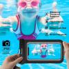 ProCase Waterproof Phone Pouch for iPhone 17 Air 16 15 14 13 12 11 Pro Plus Max Mini Xs XR X 8 7 Galaxy S23 S22 S21 Ultra Note Black Underwater Case, up to 7″ -Black/White/Green/Clear(Black/White/Green/Clear)