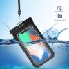 ProCase Waterproof Phone Pouch for iPhone 17 Air 16 15 14 13 12 11 Pro Plus Max Mini Xs XR X 8 7 Galaxy S23 S22 S21 Ultra Note Black Underwater Case, up to 7″ -Black/White/Green/Clear(Black/White/Green/Clear)