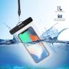 ProCase Waterproof Phone Pouch for iPhone 17 Air 16 15 14 13 12 11 Pro Plus Max Mini Xs XR X 8 7 Galaxy S23 S22 S21 Ultra Note Black Underwater Case, up to 7″ -Black/White/Green/Clear(Clear)