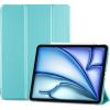 ProCase Smart Case for iPad Air 11-inch M4 (2026, 8th Gen) / M3 (2025) / M2 (2024) & 10.9 Inch iPad Air 5th (2022) & 4th (2020) – Protective Hard Back Cover with Pencil Holder – Navy(Aqua)