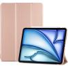 ProCase Smart Case for iPad Air 11-inch M4 (2026, 8th Gen) / M3 (2025) / M2 (2024) & 10.9 Inch iPad Air 5th (2022) & 4th (2020) – Protective Hard Back Cover with Pencil Holder – Navy(Rosegold)