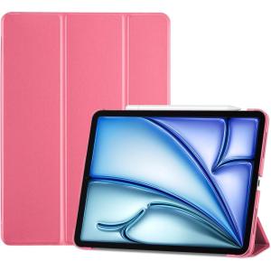 ProCase Smart Case for iPad Air 11-inch M4 (2026, 8th Gen) / M3 (2025) / M2 (2024) & 10.9 Inch iPad Air 5th (2022) & 4th (2020) – Protective Hard Back Cover with Pencil Holder – Navy(Melonpink)