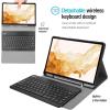 ProCase Keyboard Case for 12.4 inch Galaxy Tab S8 Plus 2022 /Tab S7 FE 2021 /Tab S7 Plus 2020 with S Pen Holder,Magnetically Detachable Wireless Keyboard for SM-X800 X806 T730 T736 T970 T975 –Black