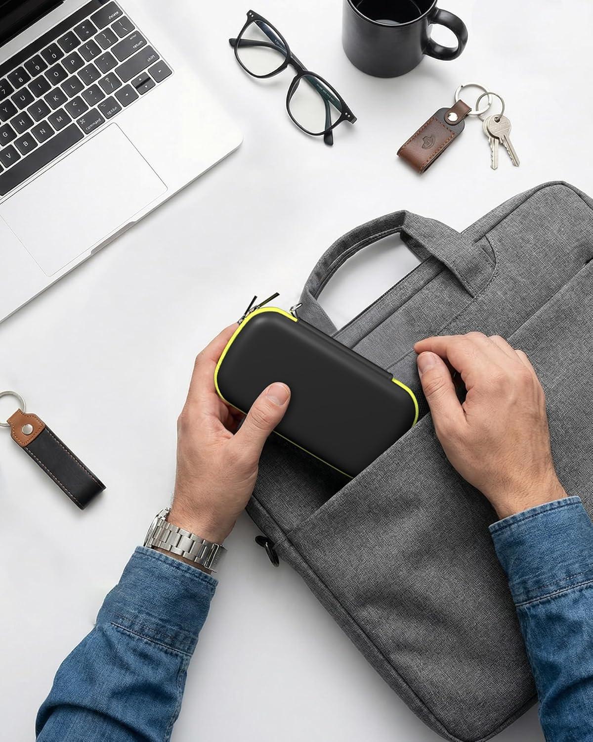 image:imageProCase Hard Case for SanDisk Extreme Portable SSD NewOld Model Extreme Pro Portable SSD 500GB 1TB 2TB 4TB 8TB USBC Solid State Drive EVA Shockproof Travel Case with 2 SD Card SlotsOrangeBlackGreen Black