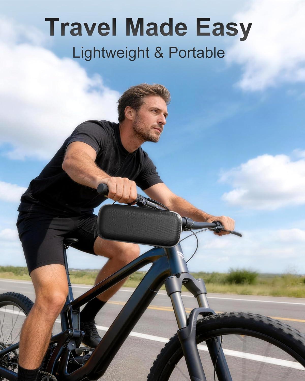 image:imageProCase Hard Travel Case for BolaButtyBeats Pill Portable Speaker EVA Shockproof Protective Carrying Case with Handle amp Mesh Pocket for Outdoor Travel TanBlack