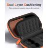 ProCase Hard Case for SanDisk Extreme Portable SSD (New/Old Model), Extreme Pro Portable SSD, 500GB 1TB 2TB 4TB 8TB USB-C Solid State Drive, EVA Shockproof Travel Case with 2 SD Card Slots-OrangeBlack(Orange Black)