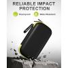 ProCase Hard Case for SanDisk Extreme Portable SSD (New/Old Model), Extreme Pro Portable SSD, 500GB 1TB 2TB 4TB 8TB USB-C Solid State Drive, EVA Shockproof Travel Case with 2 SD Card Slots-OrangeBlack(Green Black)