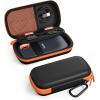 ProCase Hard Case for SanDisk Extreme Portable SSD (New/Old Model), Extreme Pro Portable SSD, 500GB 1TB 2TB 4TB 8TB USB-C Solid State Drive, EVA Shockproof Travel Case with 2 SD Card Slots-OrangeBlack(Orange Black)
