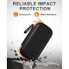 ProCase Hard Case for SanDisk Extreme Portable SSD (New/Old Model), Extreme Pro Portable SSD, 500GB 1TB 2TB 4TB 8TB USB-C Solid State Drive, EVA Shockproof Travel Case with 2 SD Card Slots-OrangeBlack(Orange Black)